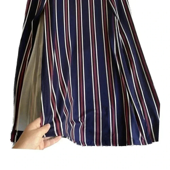 Anthropologie caution to the wind Halter top midi slit dress sz medium - Picture 4 of 6